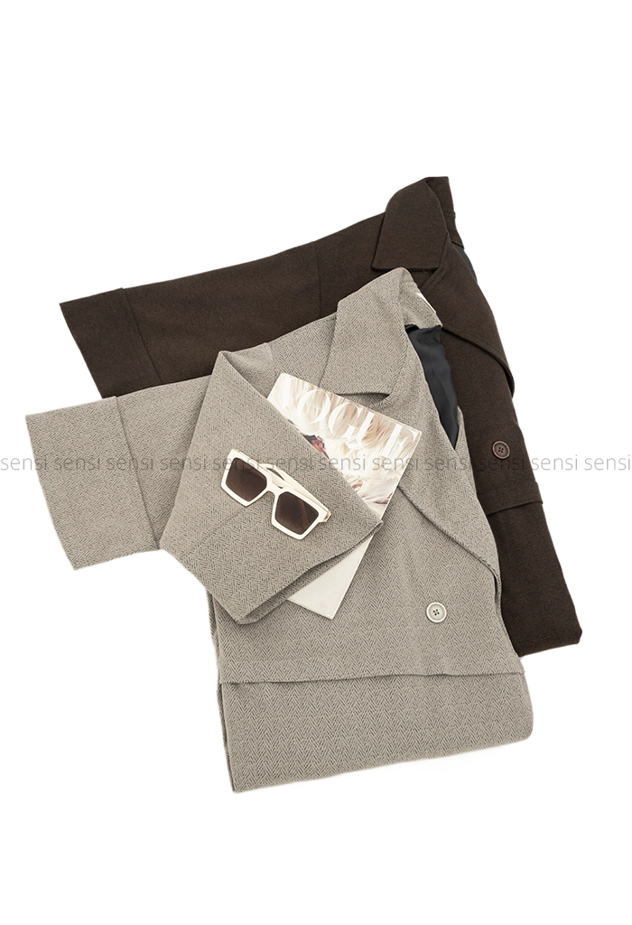 پالتو فوتر اور ژرژت آستر دار کد1005140